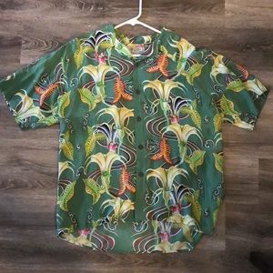 Avanti authentic Hawaiian silk dress shirt